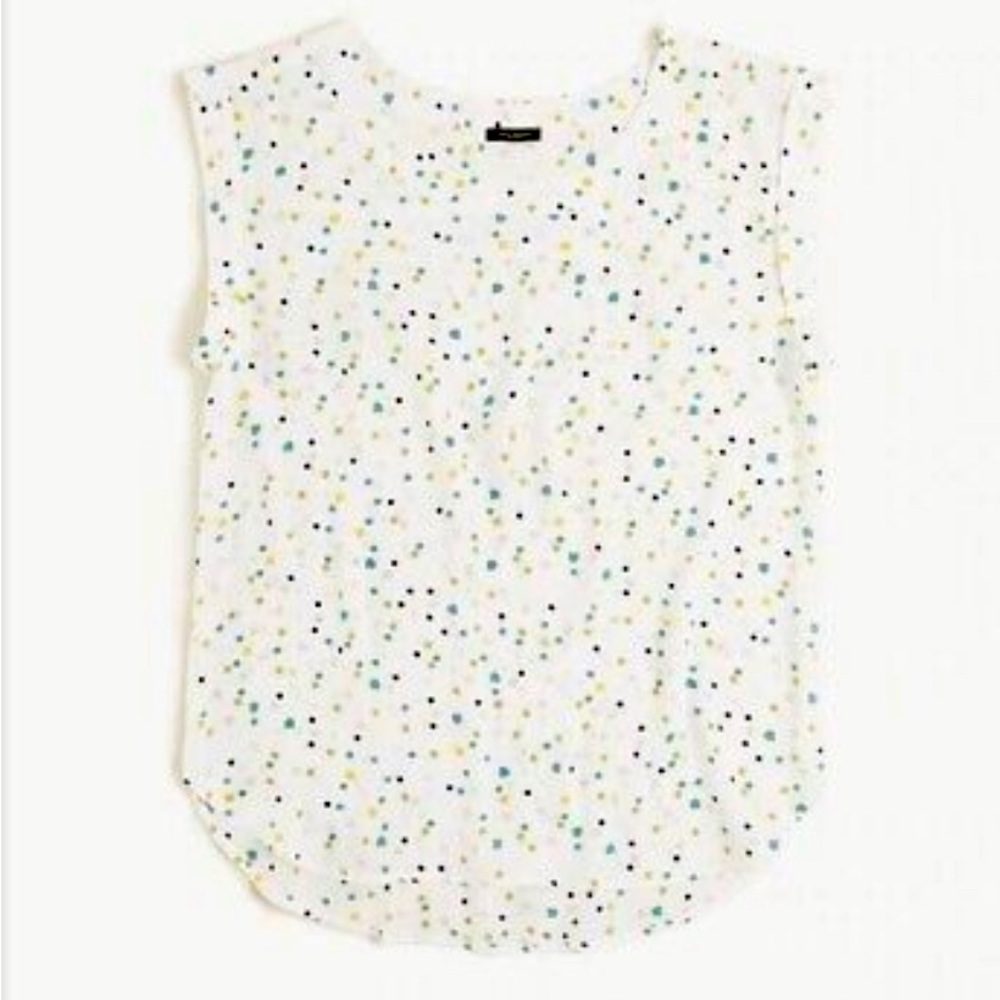 Ann Taylor confetti pattern top